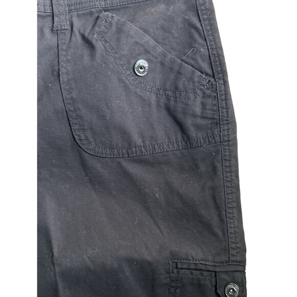 Jones New York Black Ladies Cargo Type Pants Elastic Tie Legs Size 12 Super Cute - Picture 5 of 7